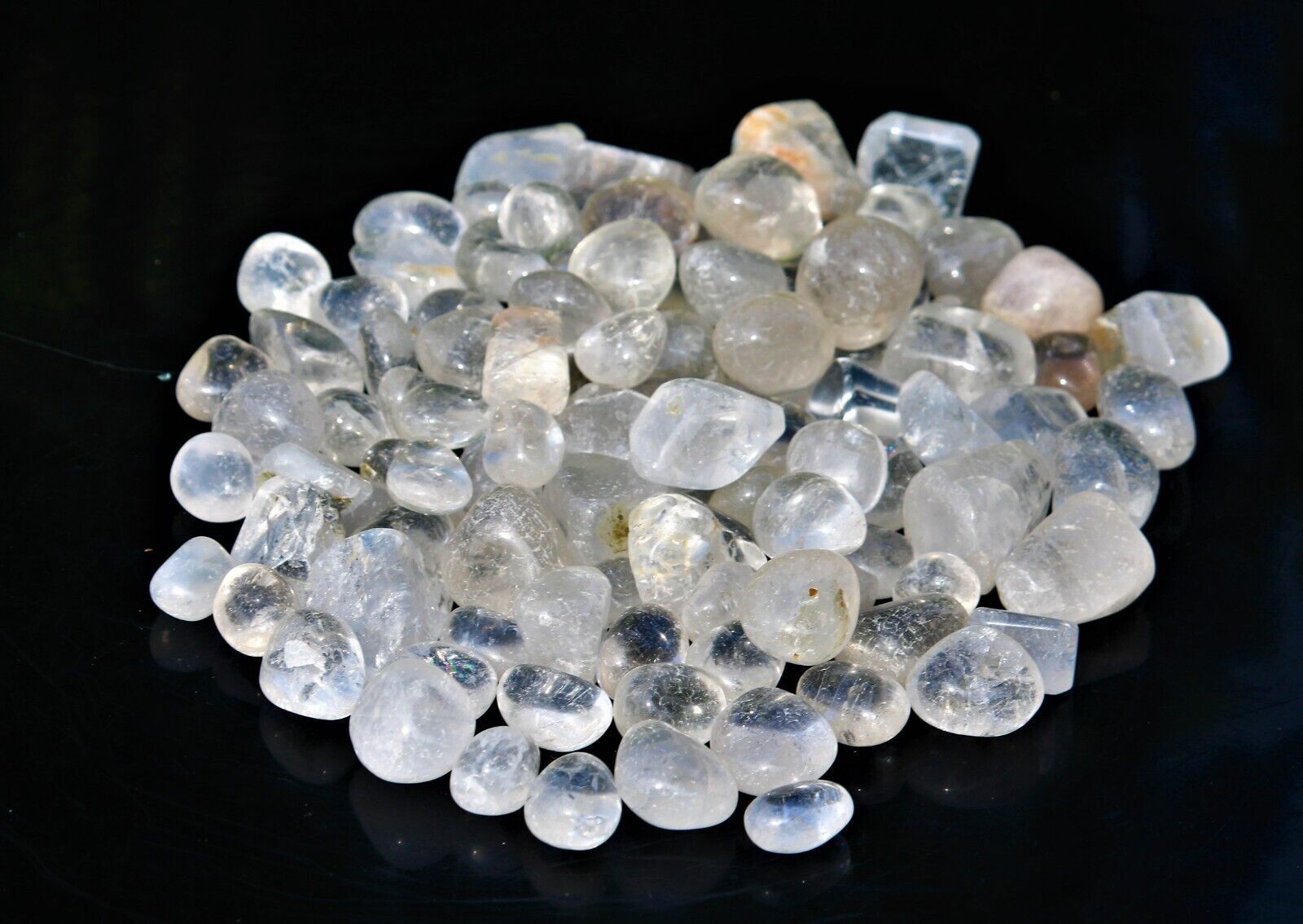 Lot 10 kg Tumbled Pebbles Stones Clear Crystal Quartz Healing Energy
