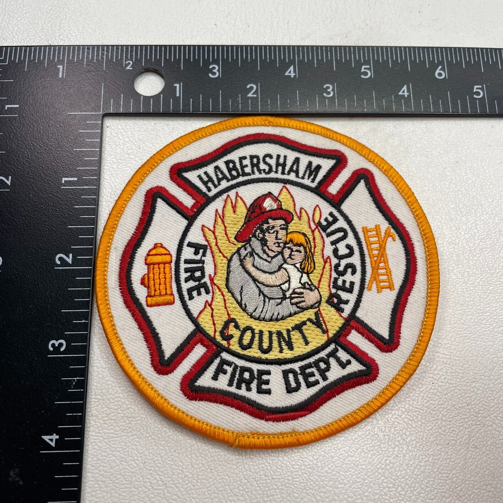 HABERSHAM COUNTRY FIRE & RESCUE Fire Department Shoulder Patch 27NS