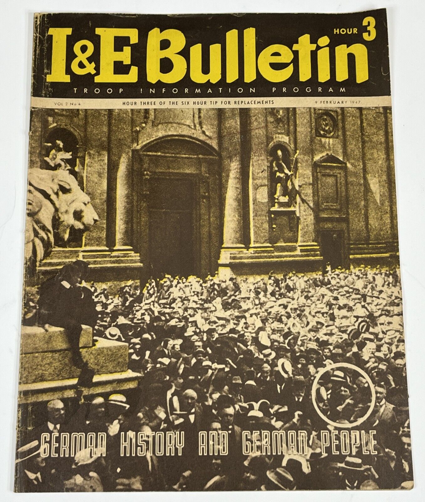 I & E Bulletin Troop Information Program 1947 Post WW1 WW2 German History People
