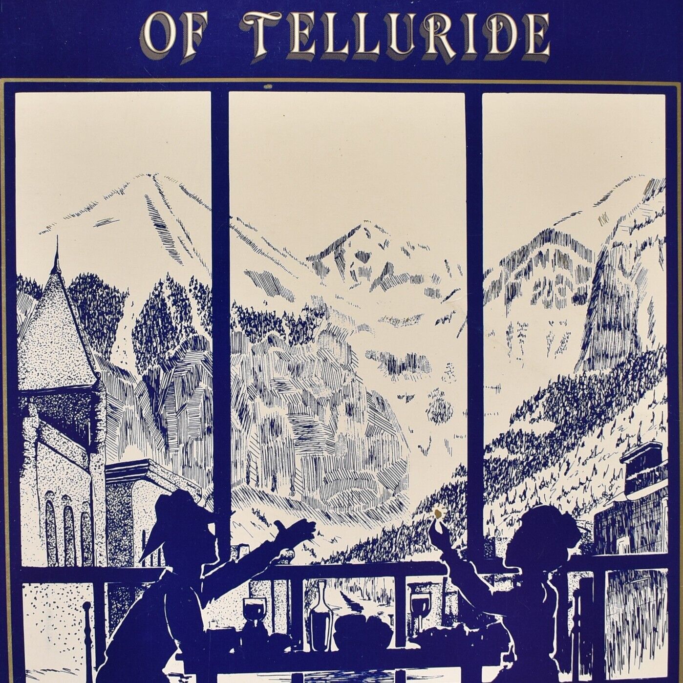 Vintage 1985-86 Telluride Restaurant Menu Magazine Guide Colorado