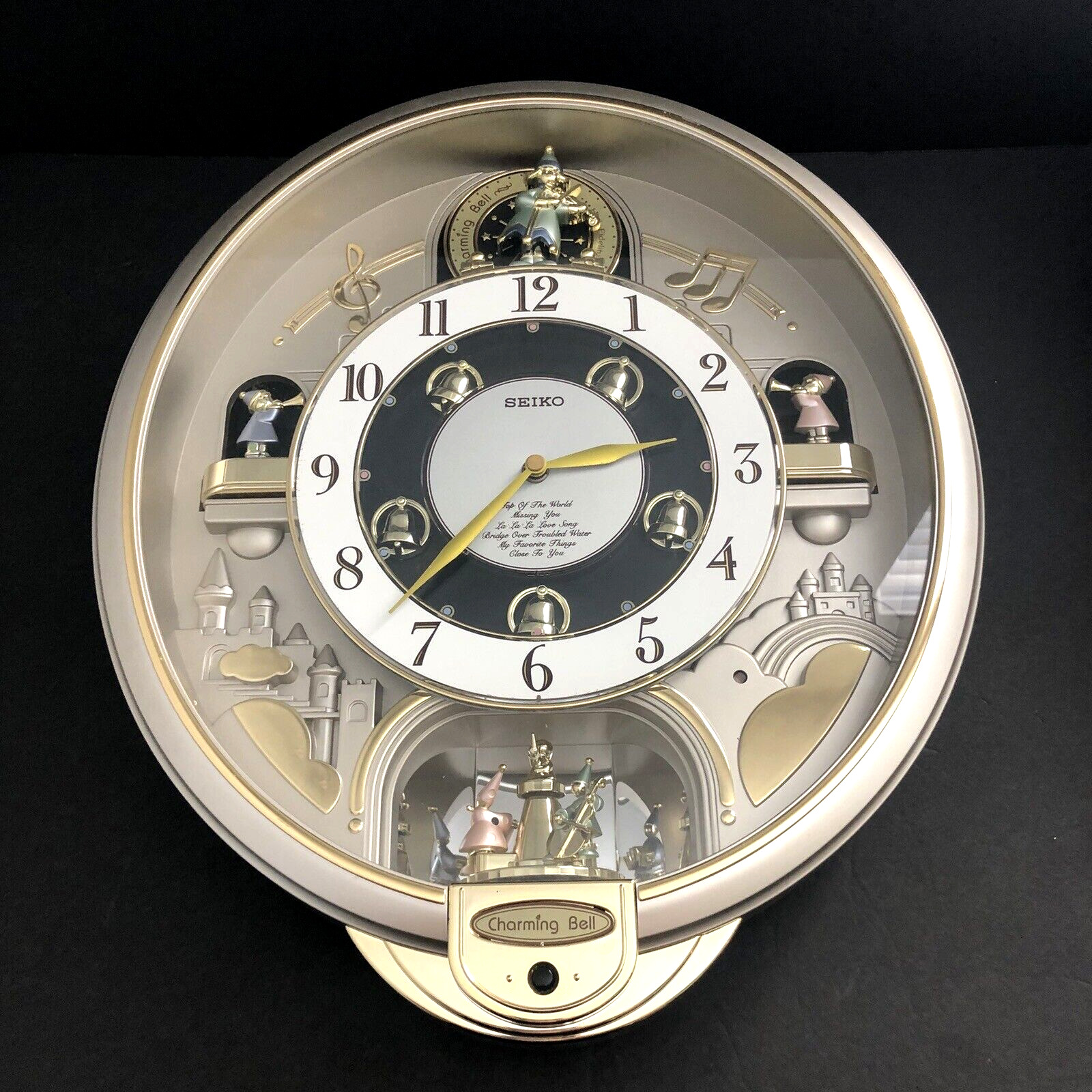 SEIKO Melodies In Motion Charming Bell Wall Clock Model QXM109SRH *PARTS/REPAIR*