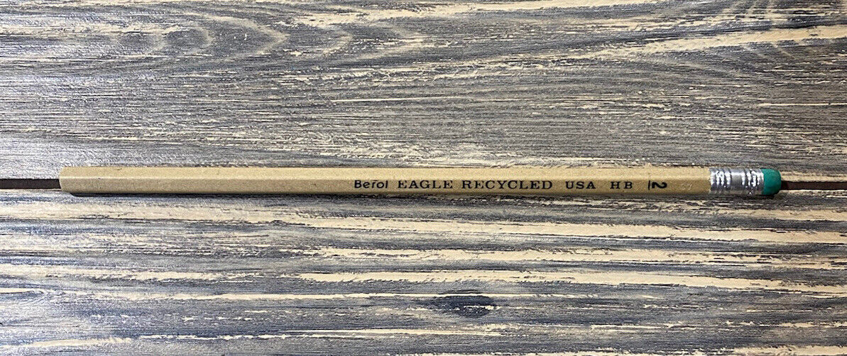 Vintage Berol Eagle Recycled USA HB 2 Unsharpened Pencil