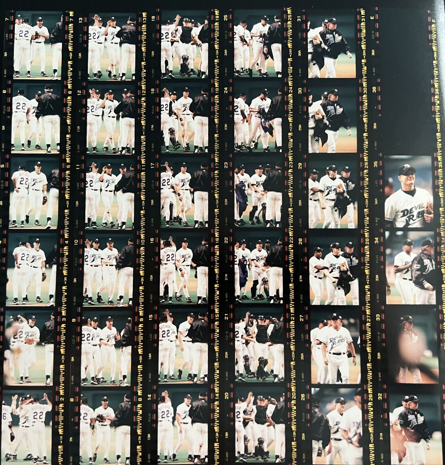 PF4-289 Chicago White Sox Devil Rays 1998 LOT 100pc Original Color Negative