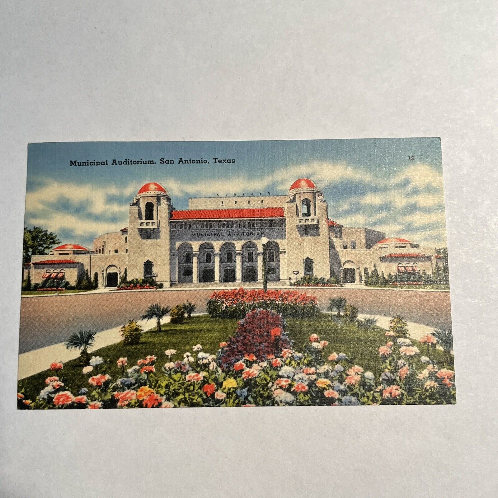 San Antonio TX Texas Municipal Auditorium Vintage Postcard