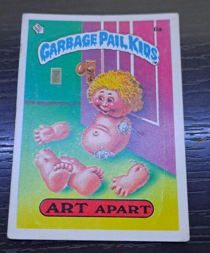 1985 Topps Garbage Pail Kids 1st Series 6a ART Apart Glossy Front/Back NM