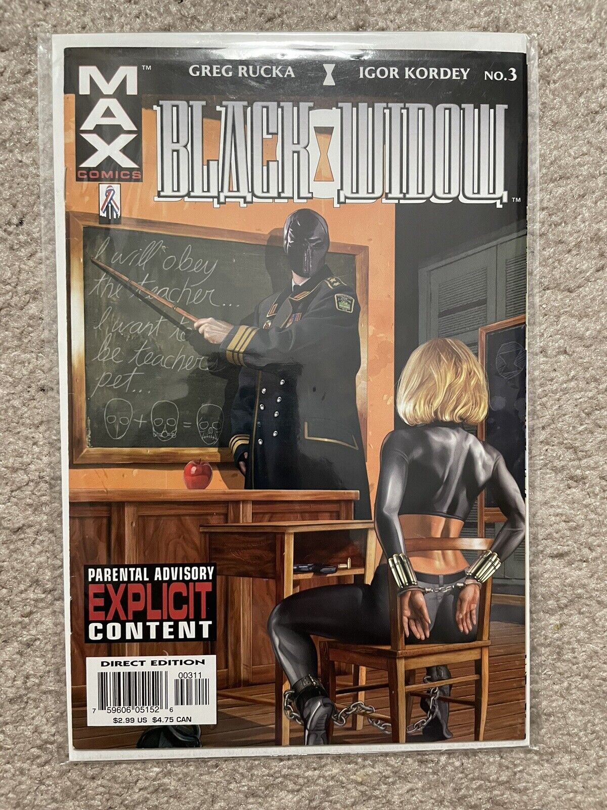 Black Widow: Pale Little Spider #3 Marvel Max Comic 2002 1st appearance Chechnya
