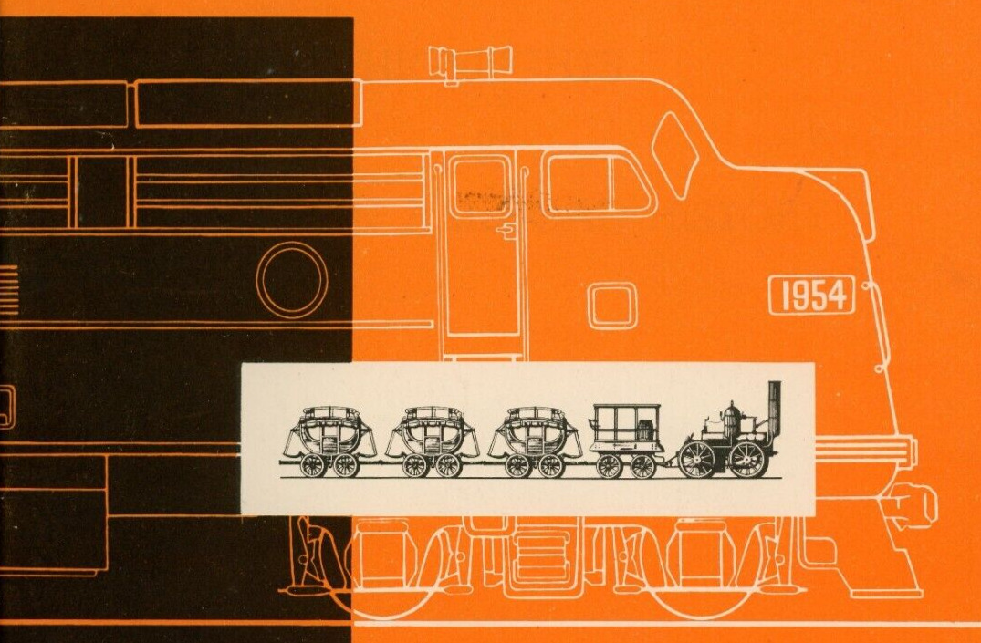 1954 Highlights Of American Railroad History Lary Gaynor Trains PB