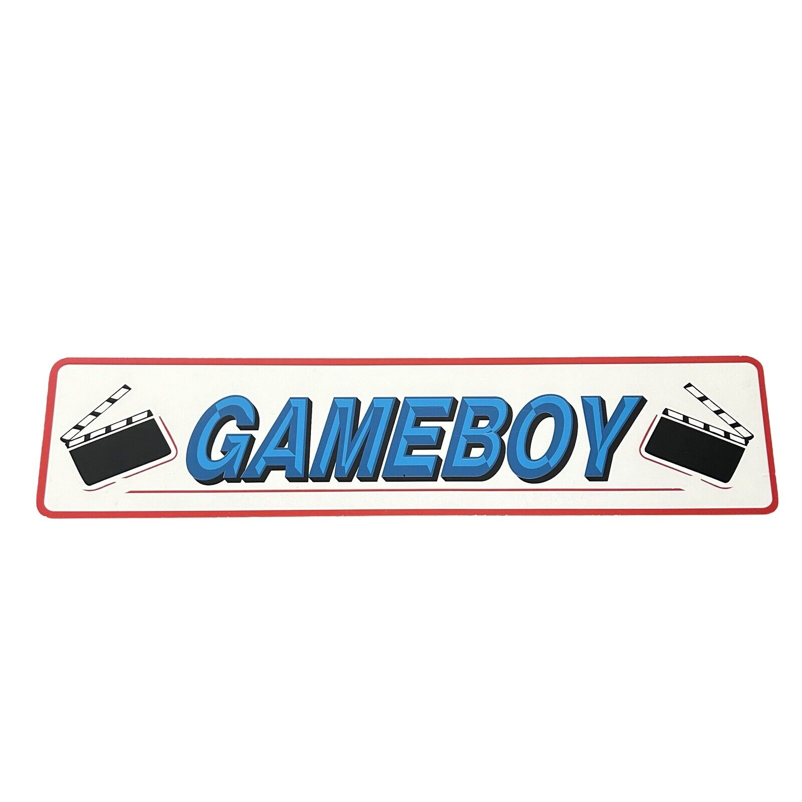 Gameboy Vintage Custom Video Rental Store Sign - Rare Nintendo Display