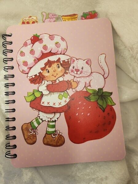 Strawberry Shortcake Notebook Stationary Valentine * NEW * RARE Vintage Style