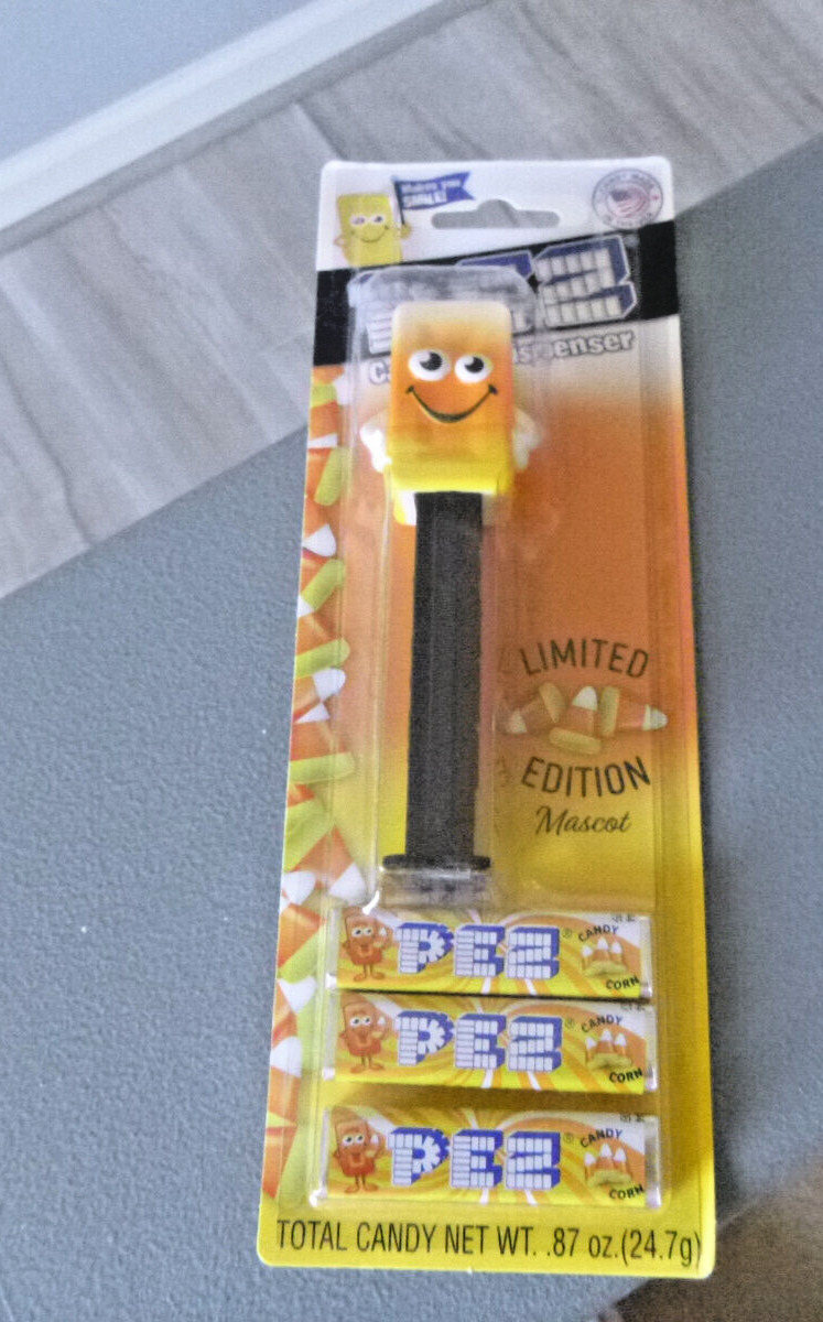 RETIRED CANDY CORN PEZ MASCOT - LIMITED EDITION