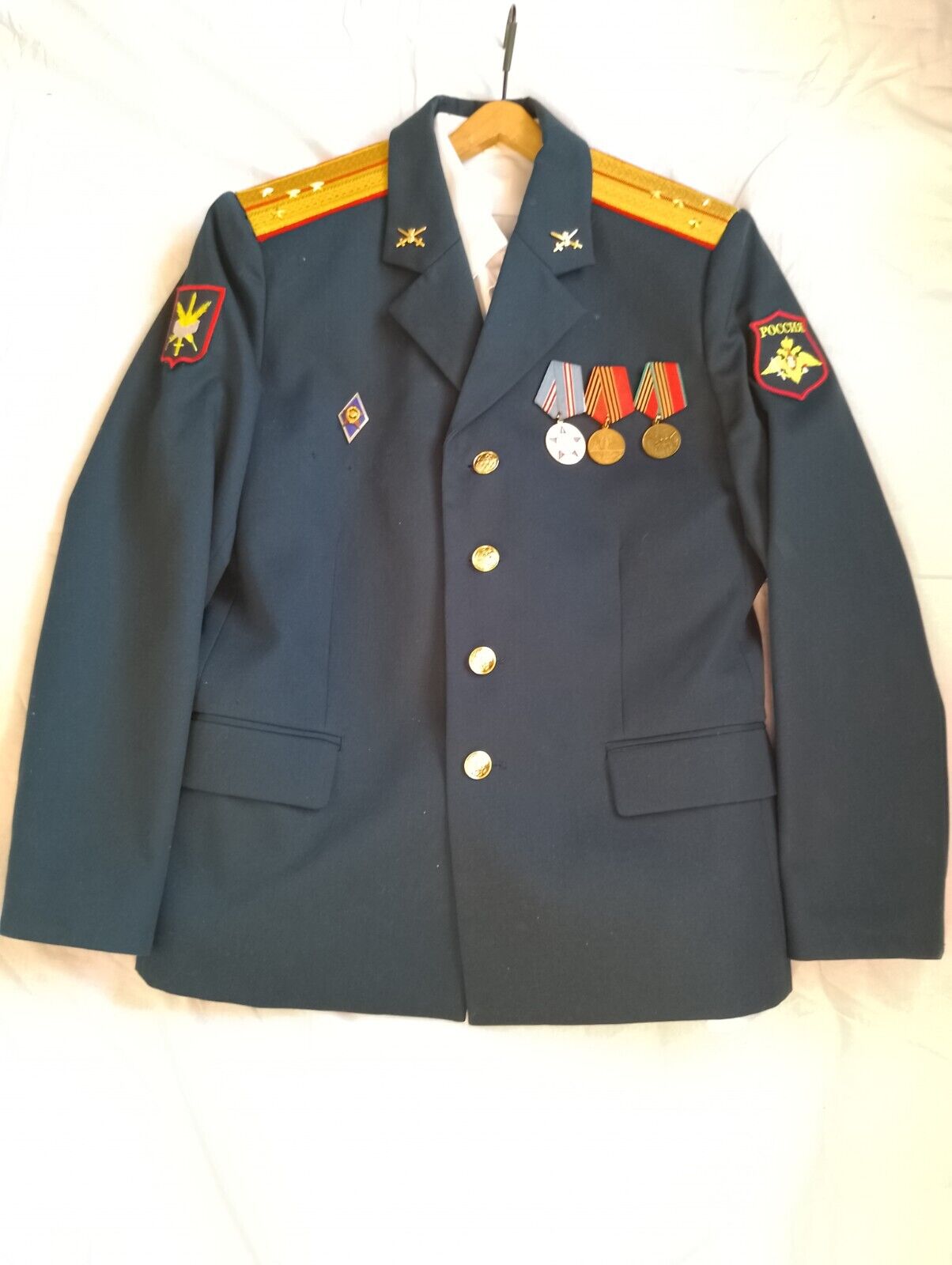 2005, Parade military costume of an officer, captain Russian Army. Awards.
