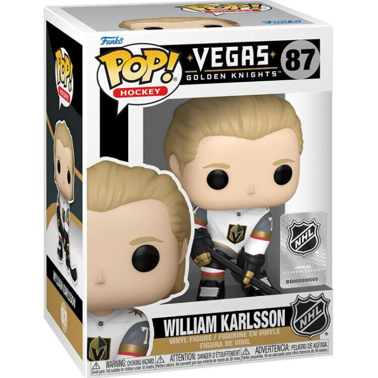 Funko Pop NHL Hockey William Karlsson Vegas Golden Knights Figure #87 Away -NEW