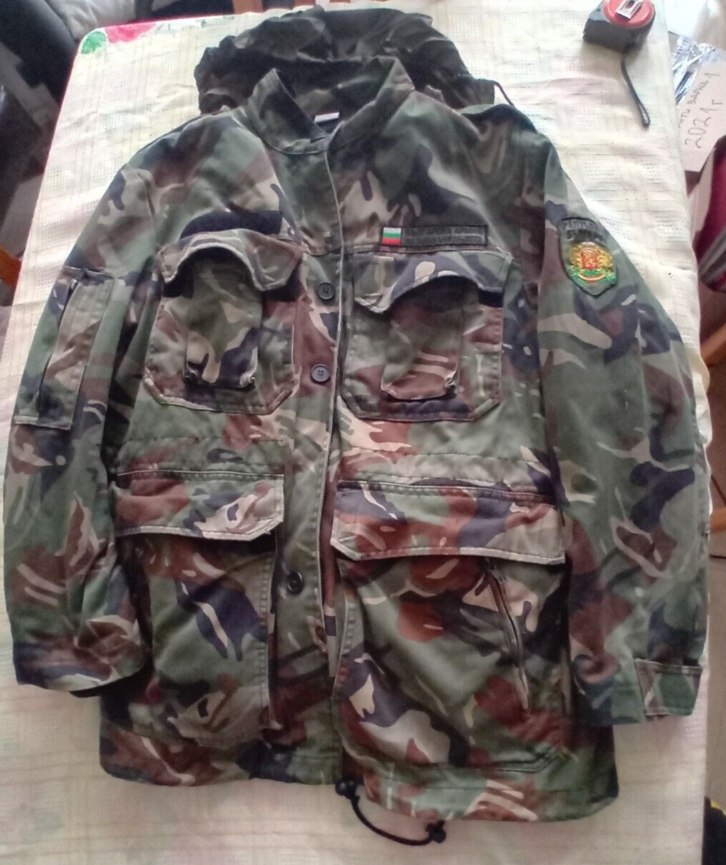 Bulgarian Army Summer / Winter coat 2003 woodland camo uniform jacket Size S/M