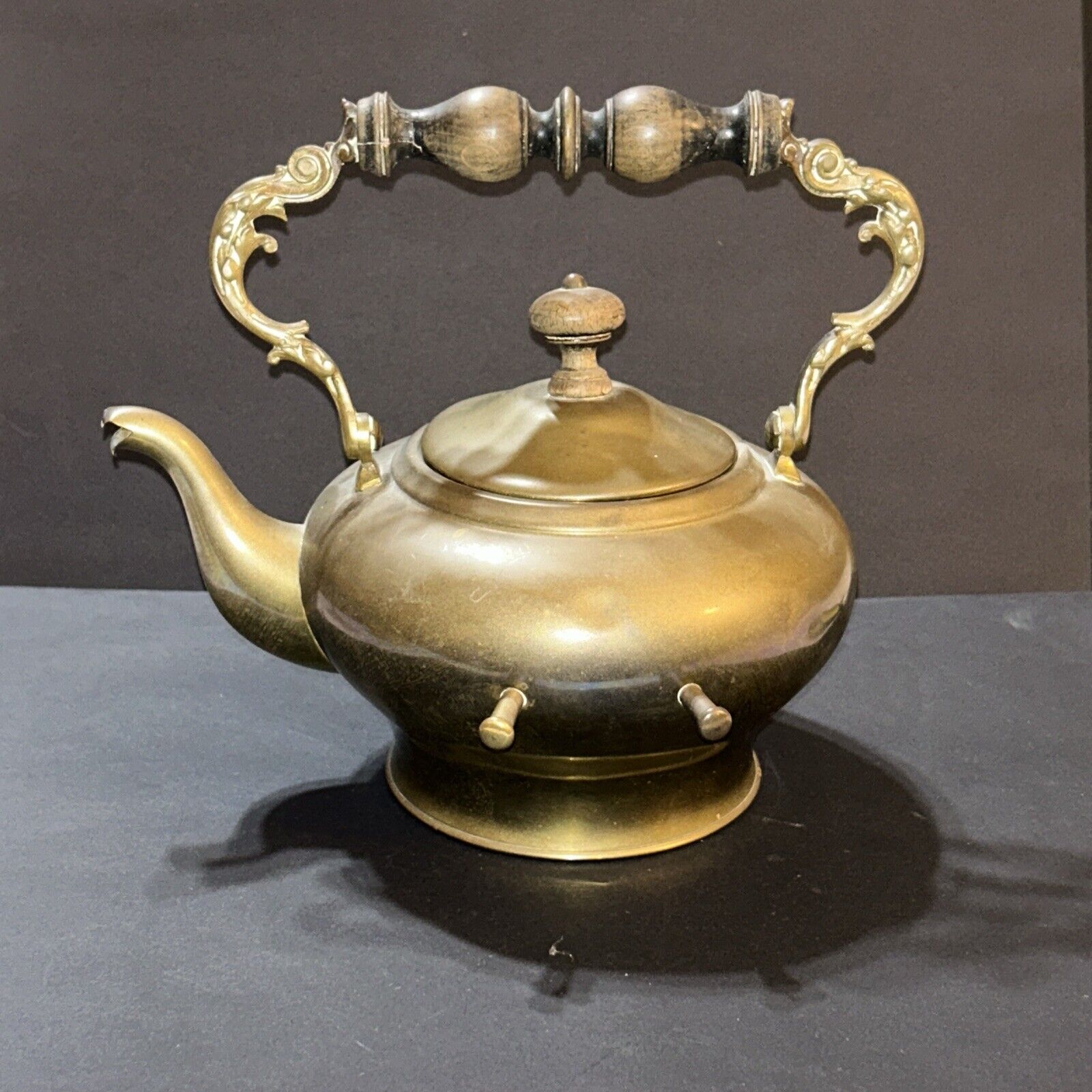 rare victorian rocking teapot