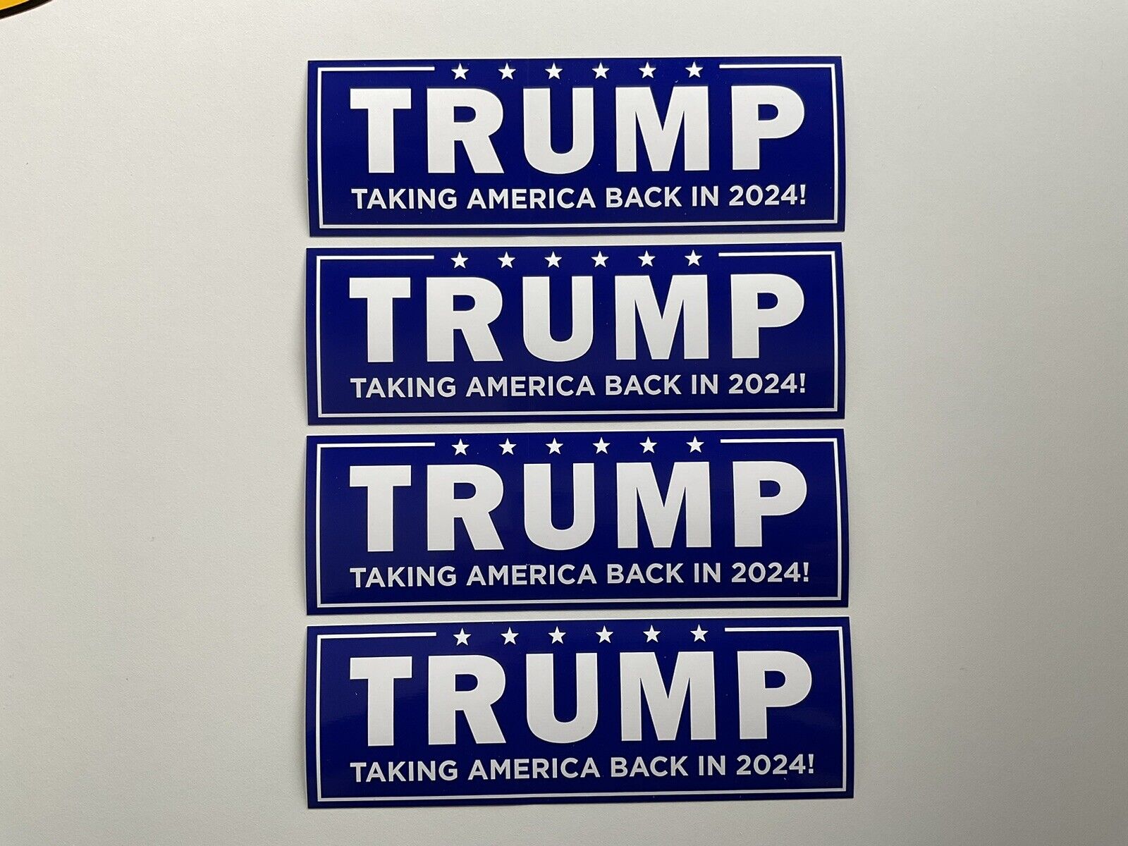 4 TRUMP 2024  bumper stickers sticker MADE IN USA - Make America Great Again