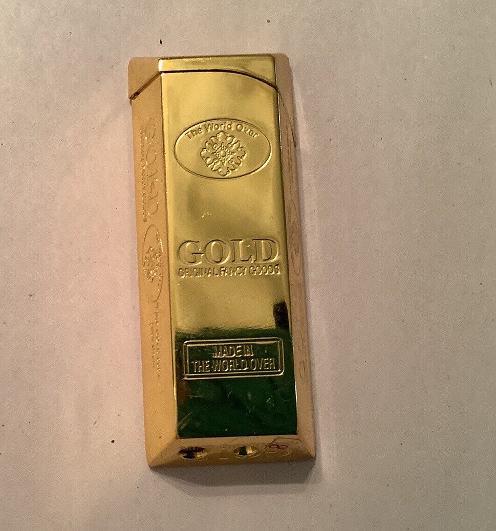 Vintage Unique Gold Nugget Lighter Stunning Gold Color
