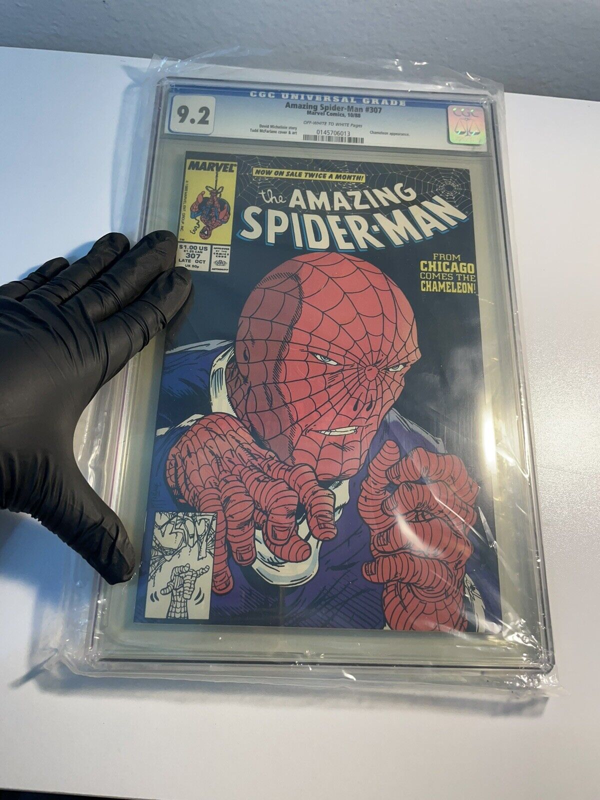 Spider-Man 307 CGC 9.2 BROKEN COVER