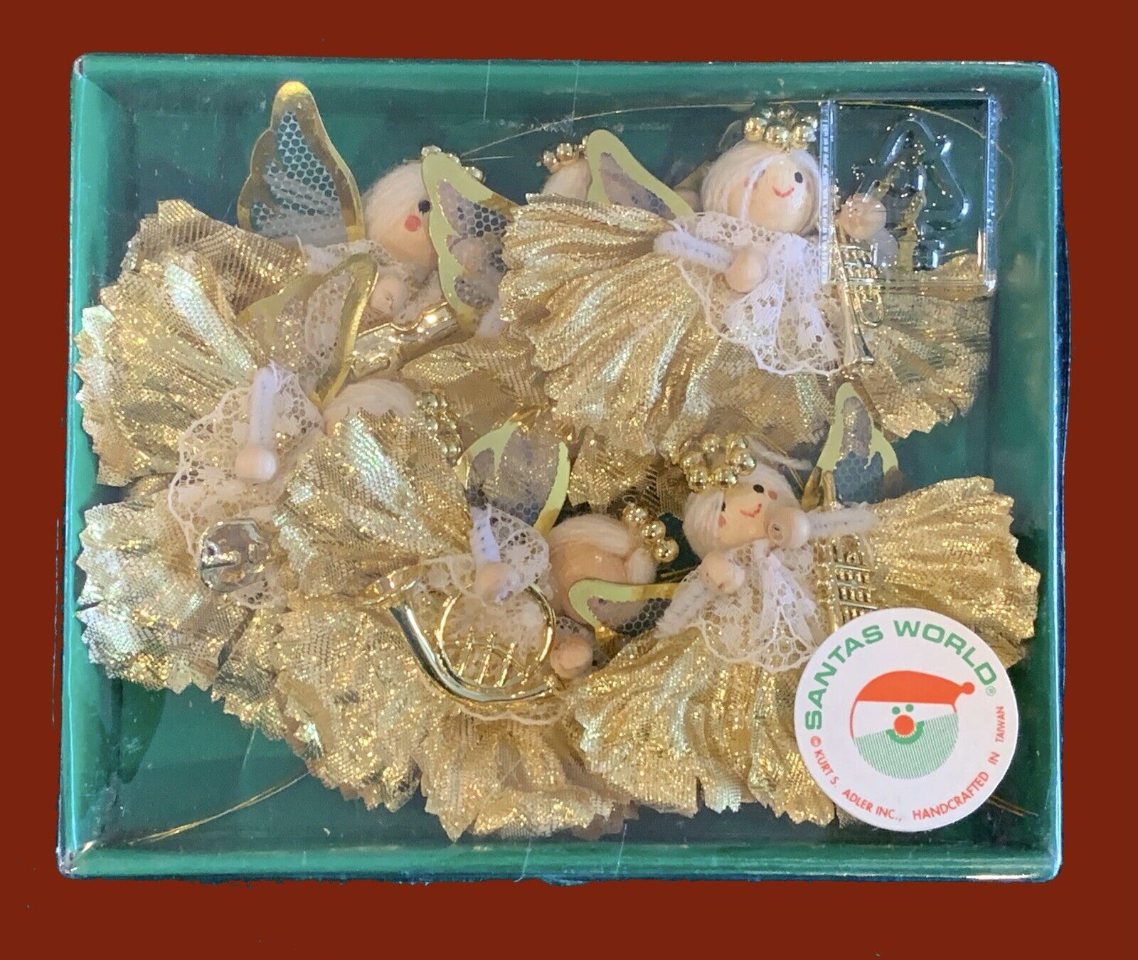Kurt S. Adler Santas World Angel Ornaments Handcrafted Taiwan NIB