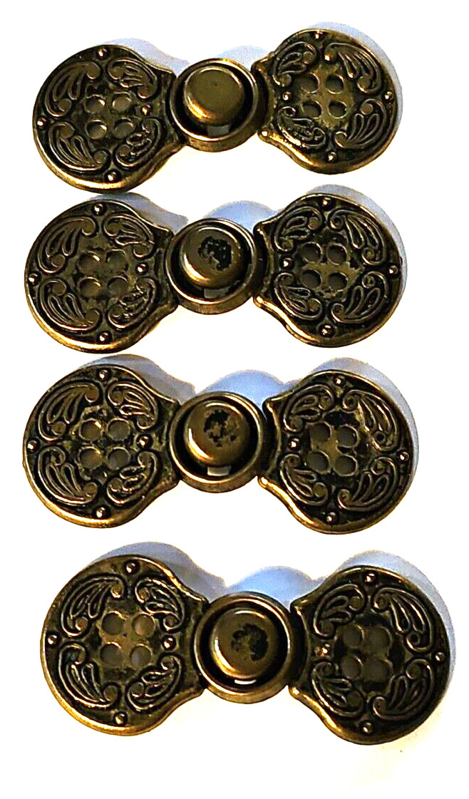 Set Of 4 DYNO Button Clasp JACKET Blazer CUFF Vest 896 .5” X 2.5” VTG