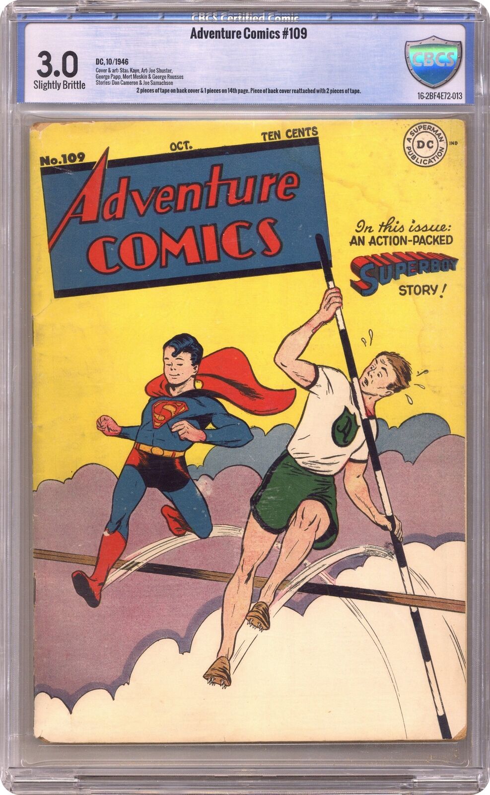 Adventure Comics #109 CBCS 3.0 1946 16-2BF4E72-013