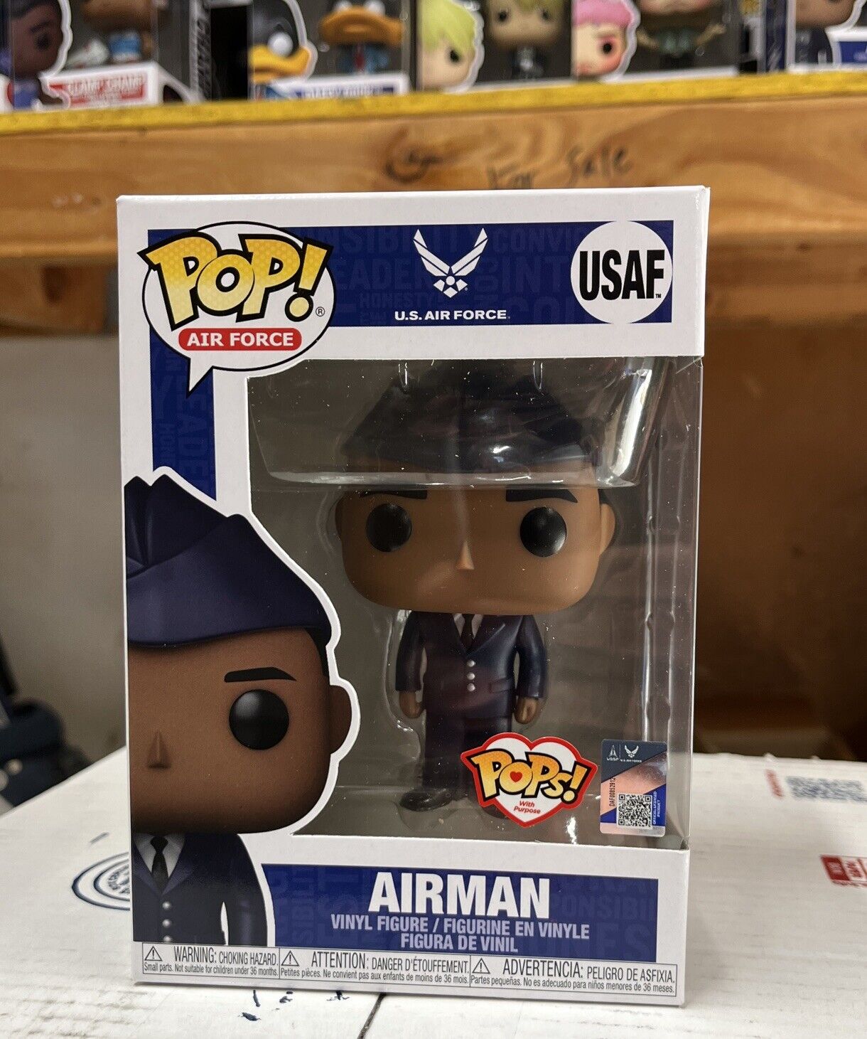 Funko POPs With Purpose -Military (US Air Force) Figure - AIRMAN (Male #3) USAF