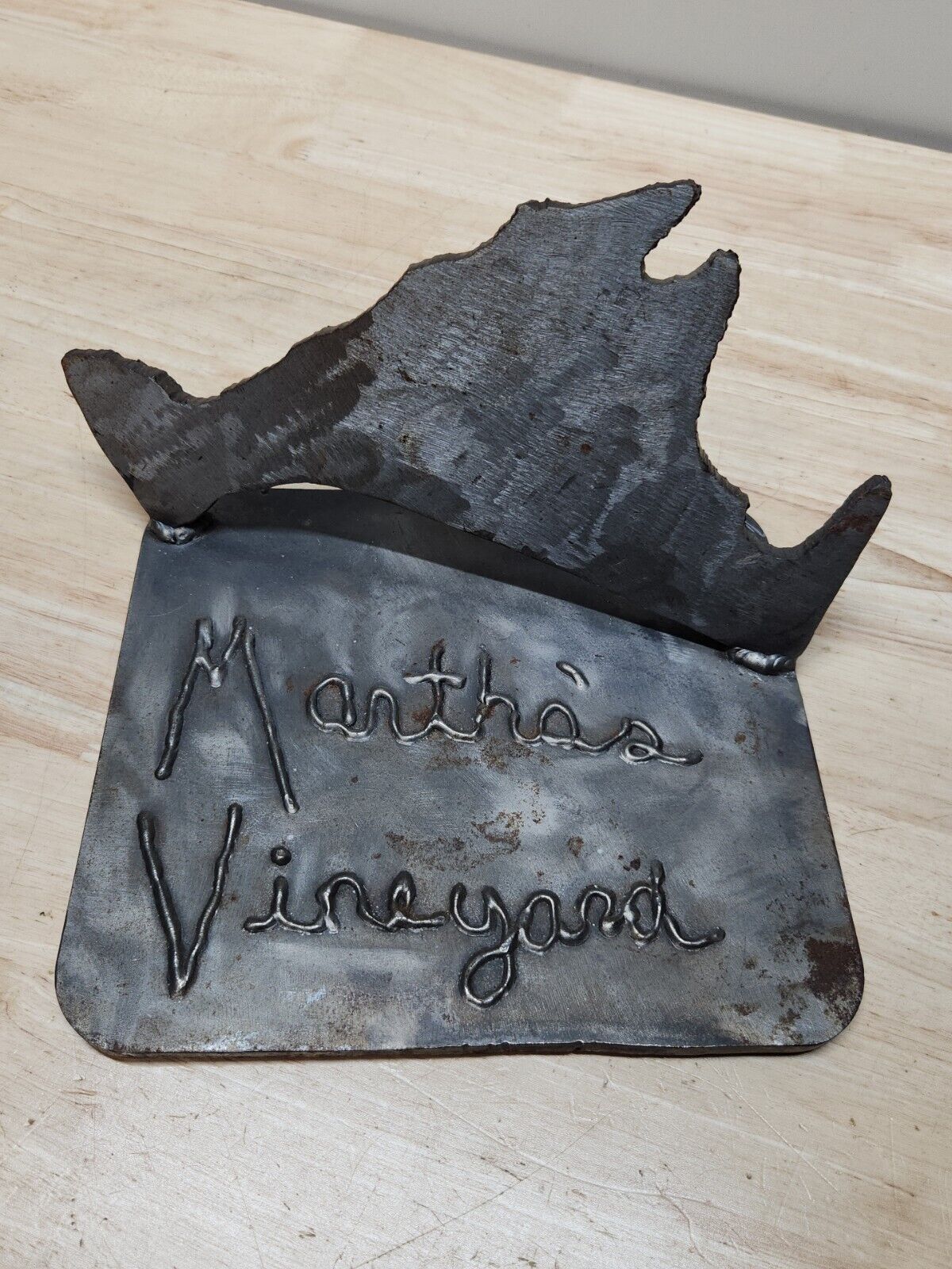 Martha's Vineyard Metal Work Artwork Handmade Thick Metal Heavy