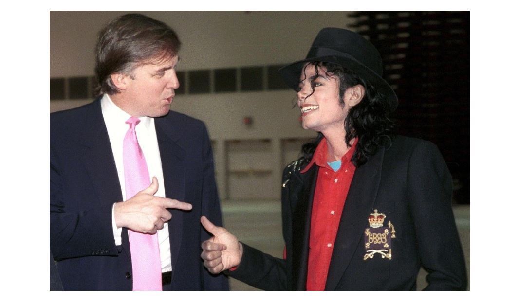 Donald Trump Meets Michael Jackson PHOTO US President  King of Pop Thriller