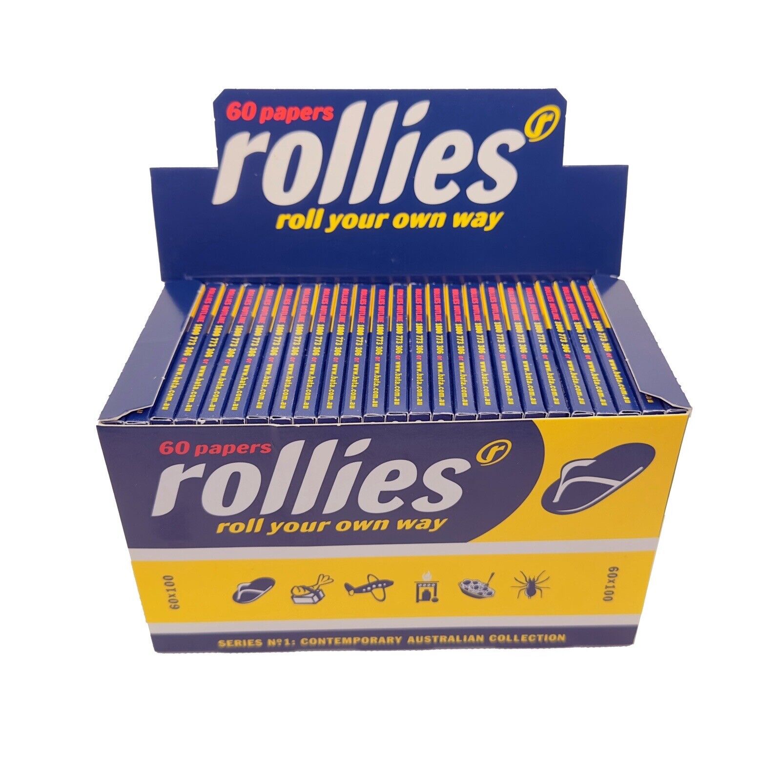 100 X Booklets Rollies Brand Rolling Papers. 