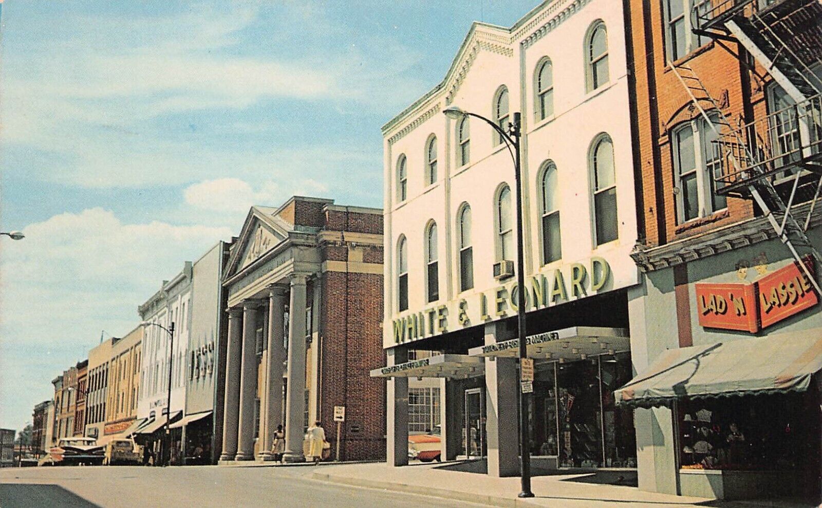 Salisbury Maryland West Main Street Downtown 1950s Vtg Postcard B60