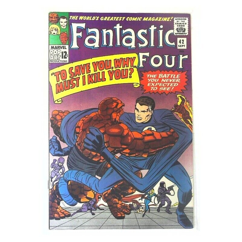 Fantastic Four (1961 series) #42 in Very Fine minus condition. Marvel comics [f 