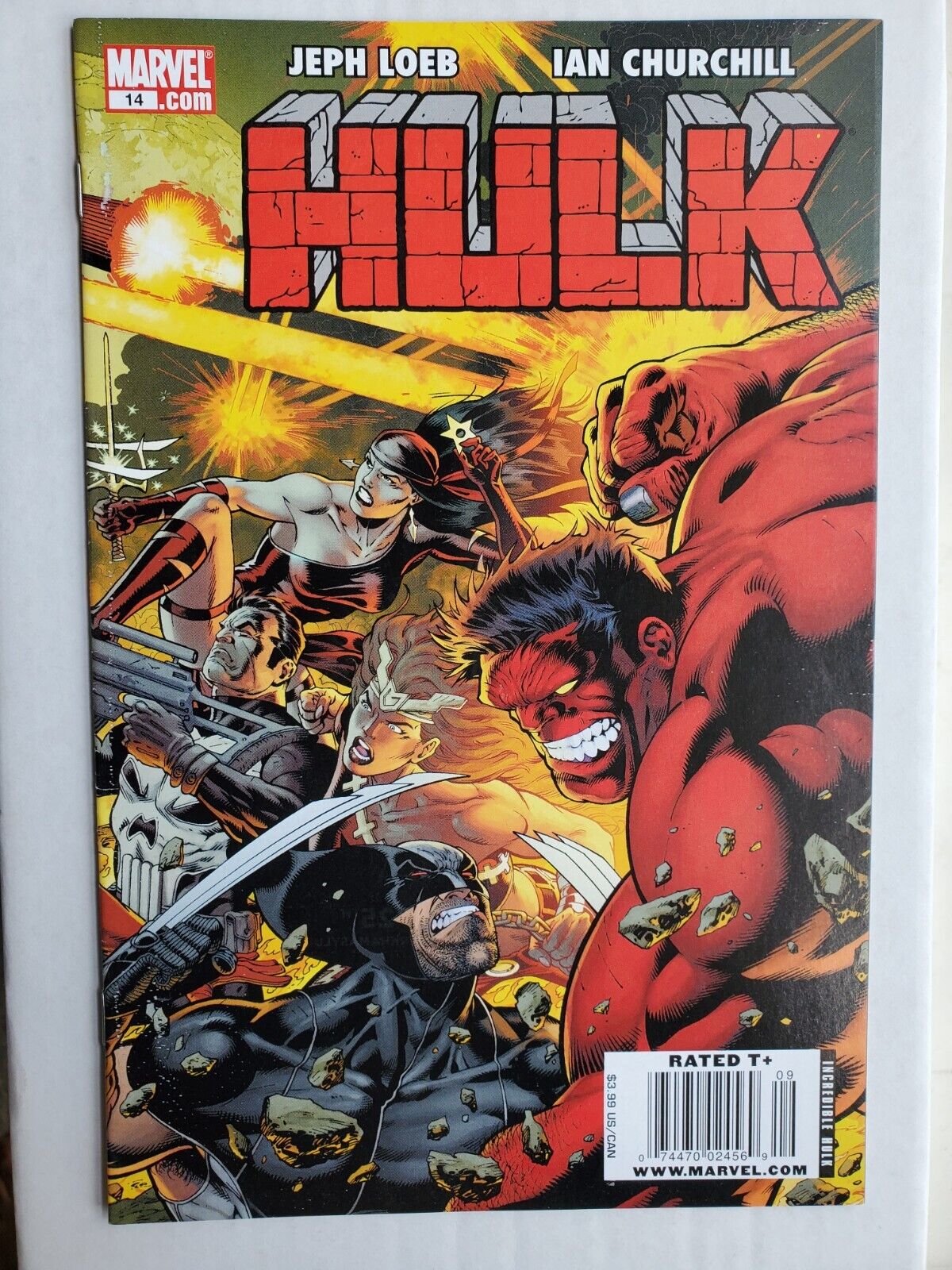 Hulk #14 Rare 1:50 Newsstand 3.99 Price Variant Red Hulk 1st App Deadpool LMD