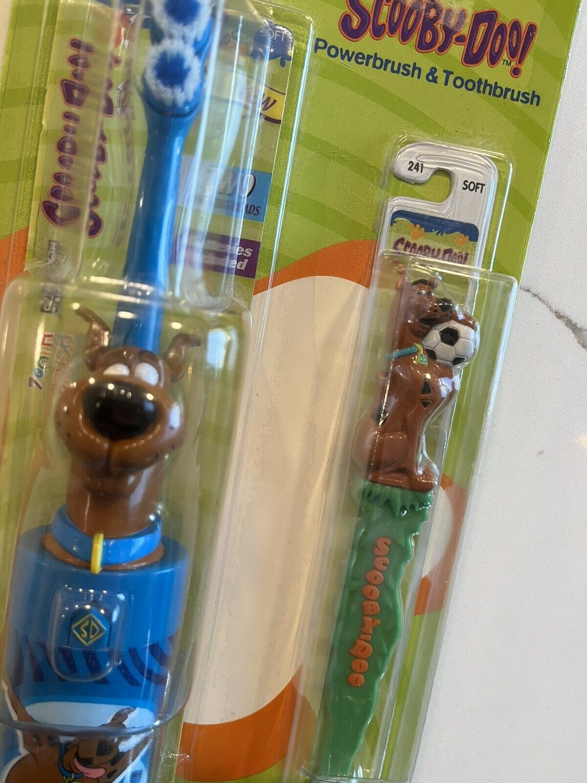 RARE Vintage Scooby-Doo Cartoon Network Toothbrush & Electric Brush Combo SEALED