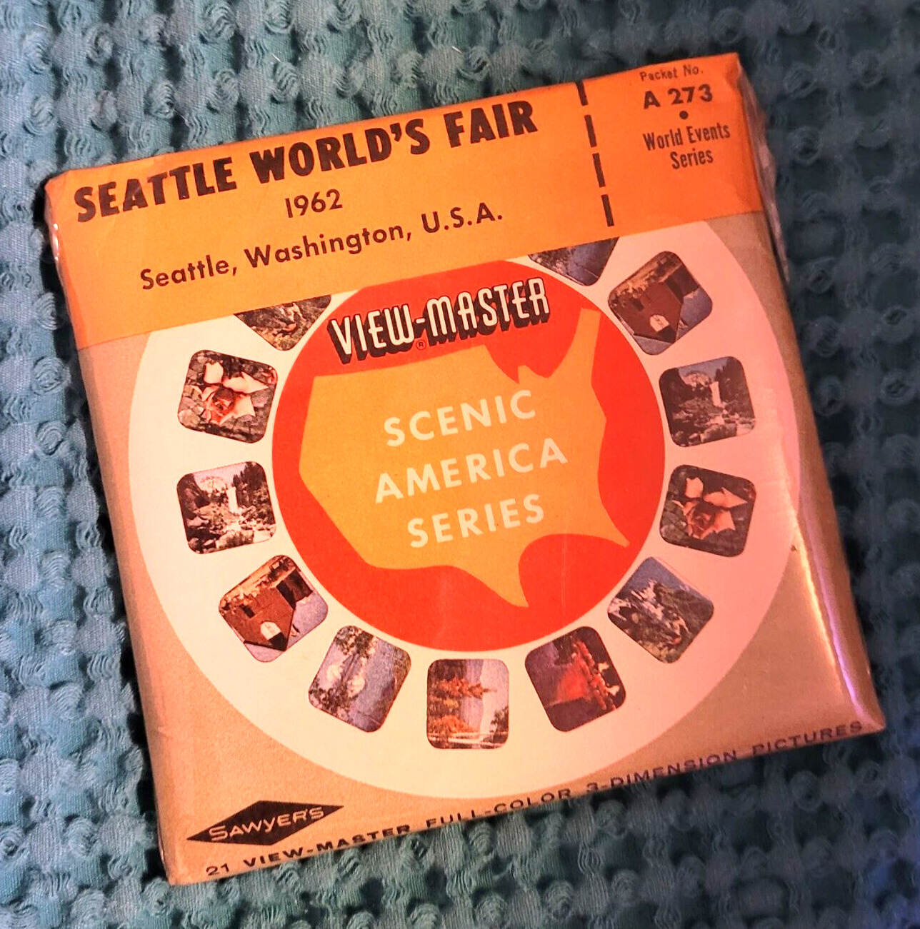 Rare SEALED A273 Seattle World's Fair 1962 Washington view-master 3 Reels Packet