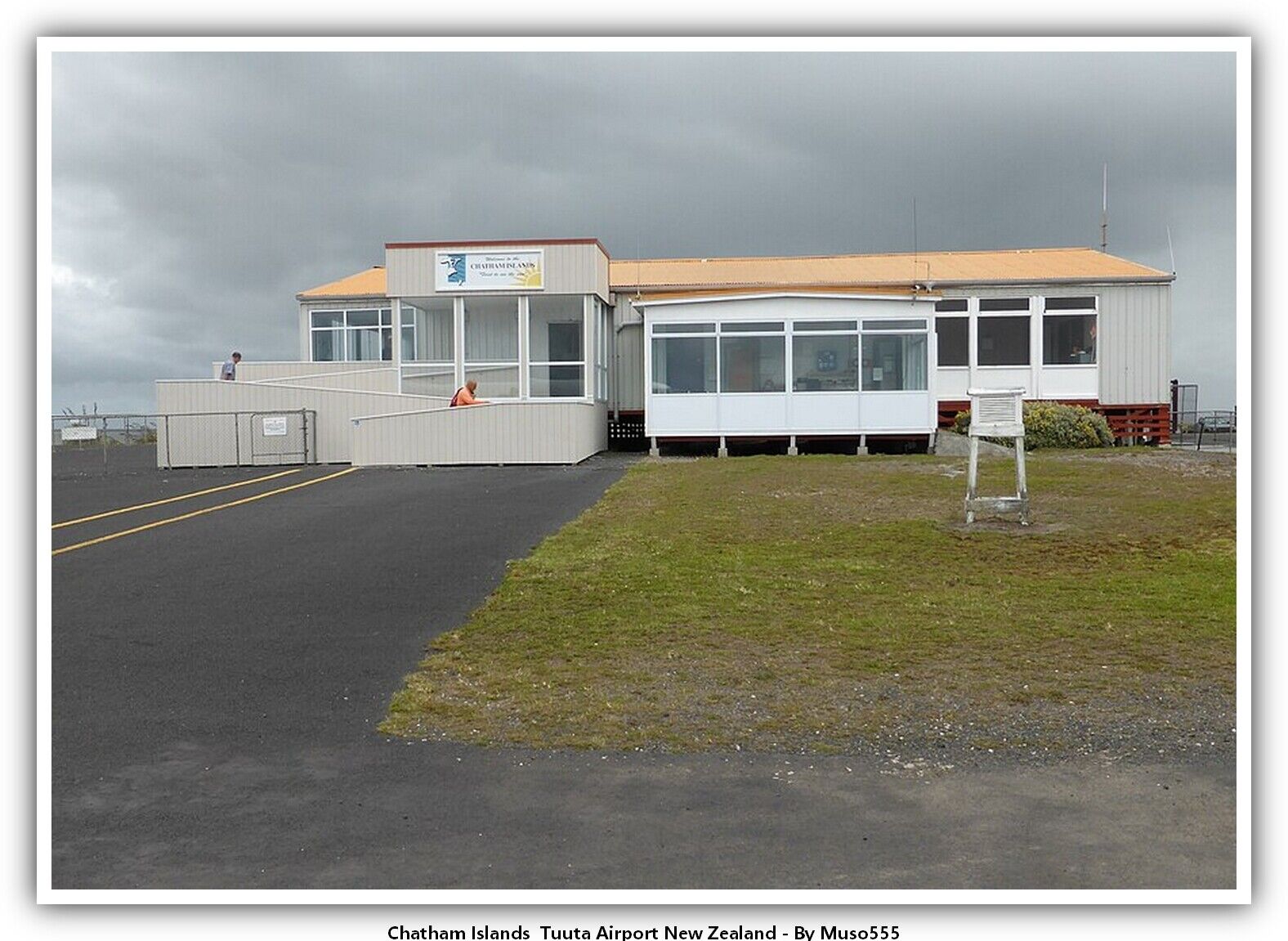Chatham Islands  Tuuta Airport New Zealand Airport Postcard