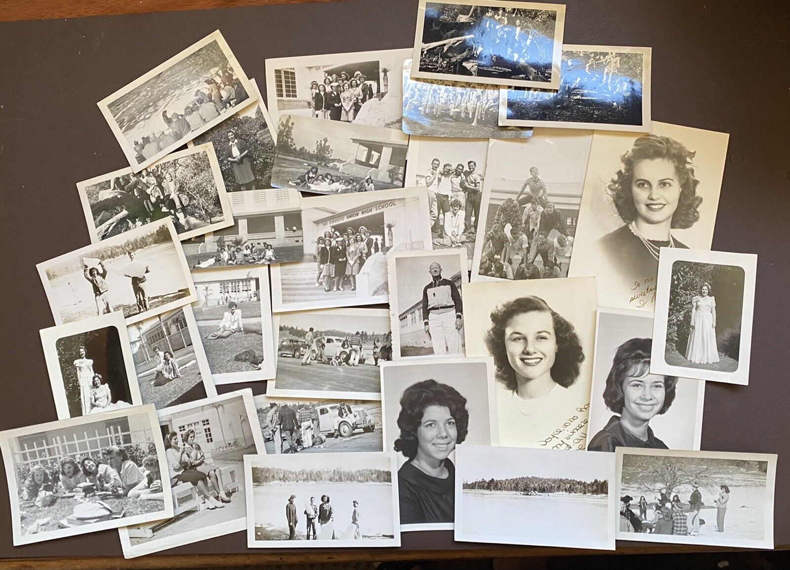San Diego California San Dieguito High 1945 Seniors Lot of 25 Vintage Photos