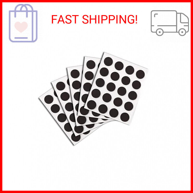 100Pcs Self Adhesive Magnets for Crafts - Round Peel and Stick Magnets with Adhe