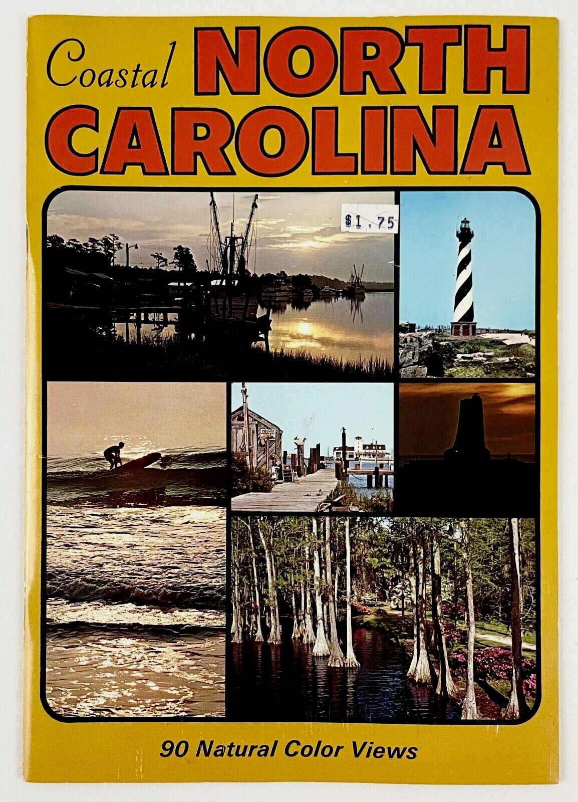 1977 Costal North Carolina Vintage Travel Natural Color Photo Tourist Booklet NC