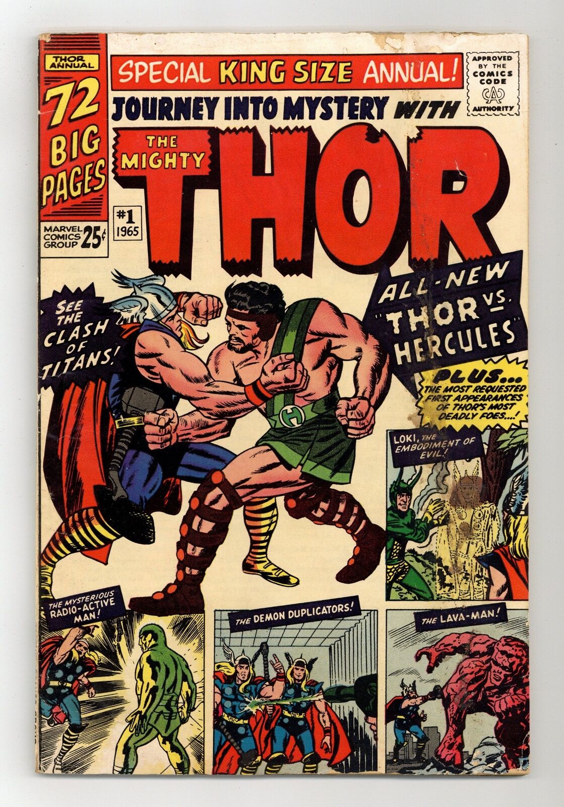 Thor Journey Into Mystery #1 GD 2.0 1965 1st app. Hercules