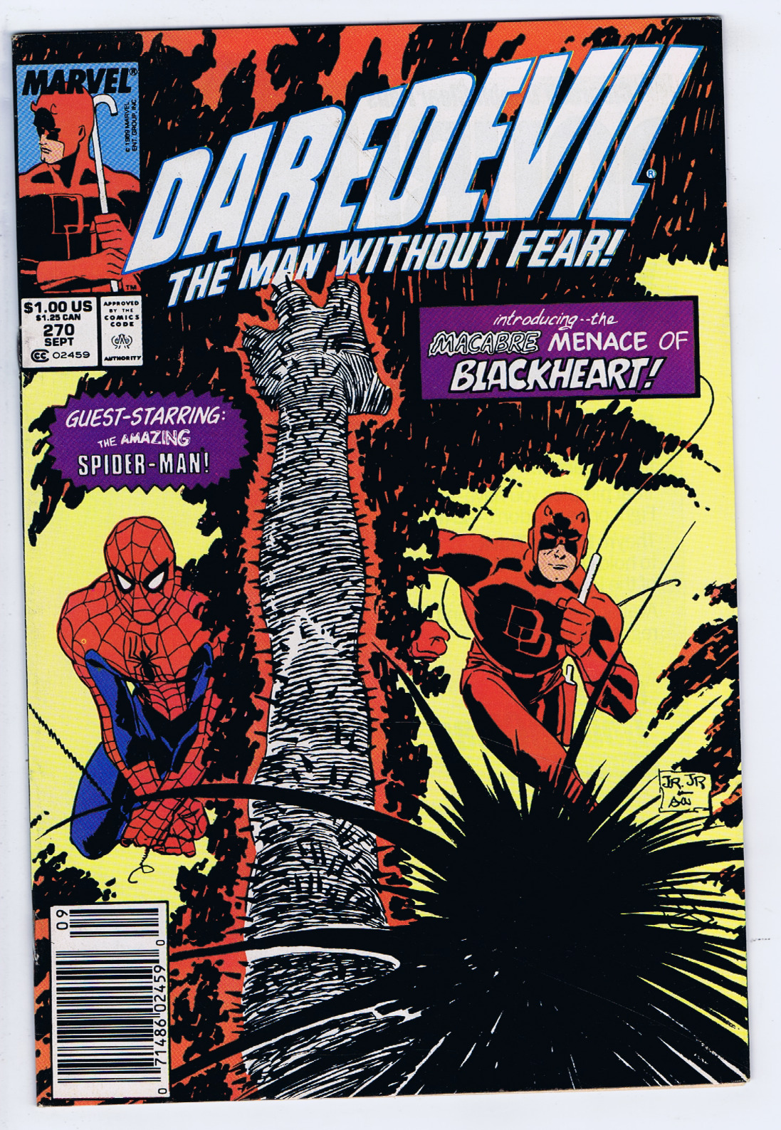 Daredevil #270 Marvel 1989 1st appearance of Blackheart