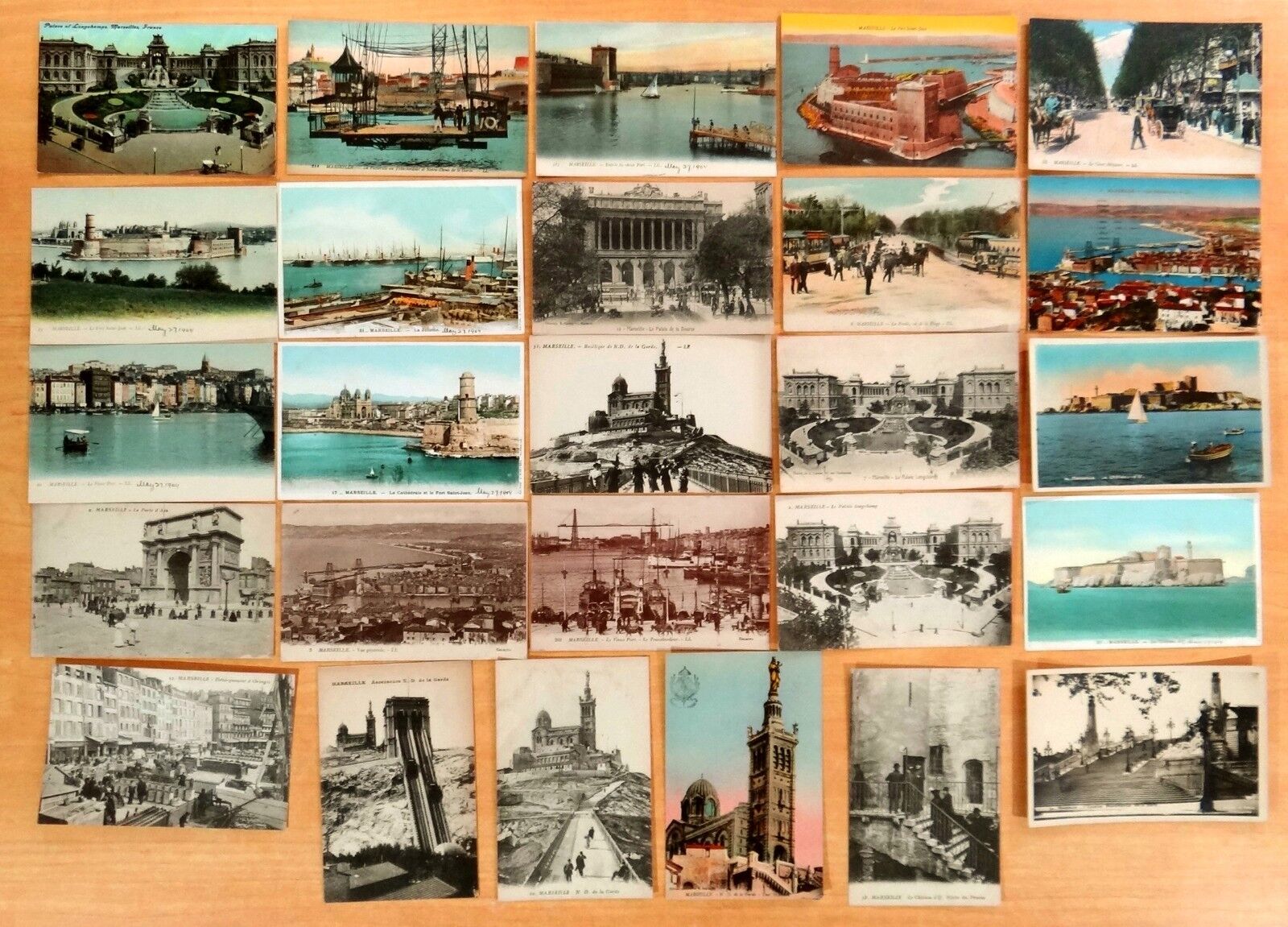 26 Vintage Postcards Marseille Bouches-du-Rhône France SHIPS Harbour 1904-1929