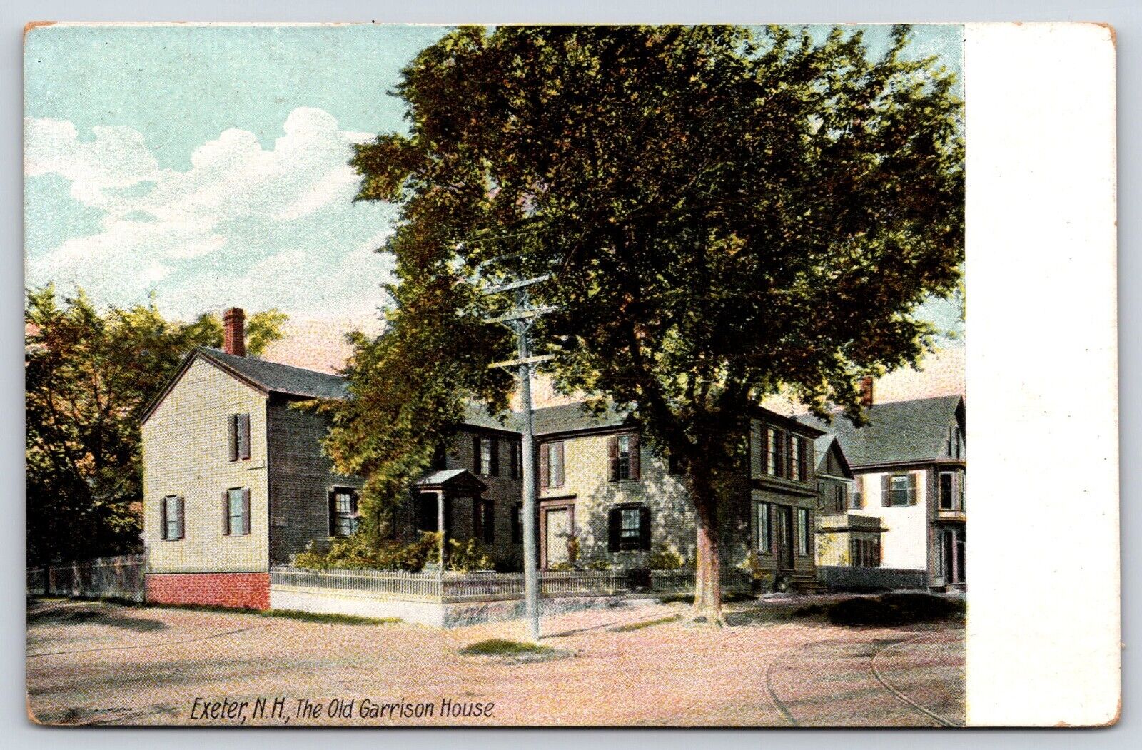 Vintage Postcard Exeter New Hampshire The Old Garrison House