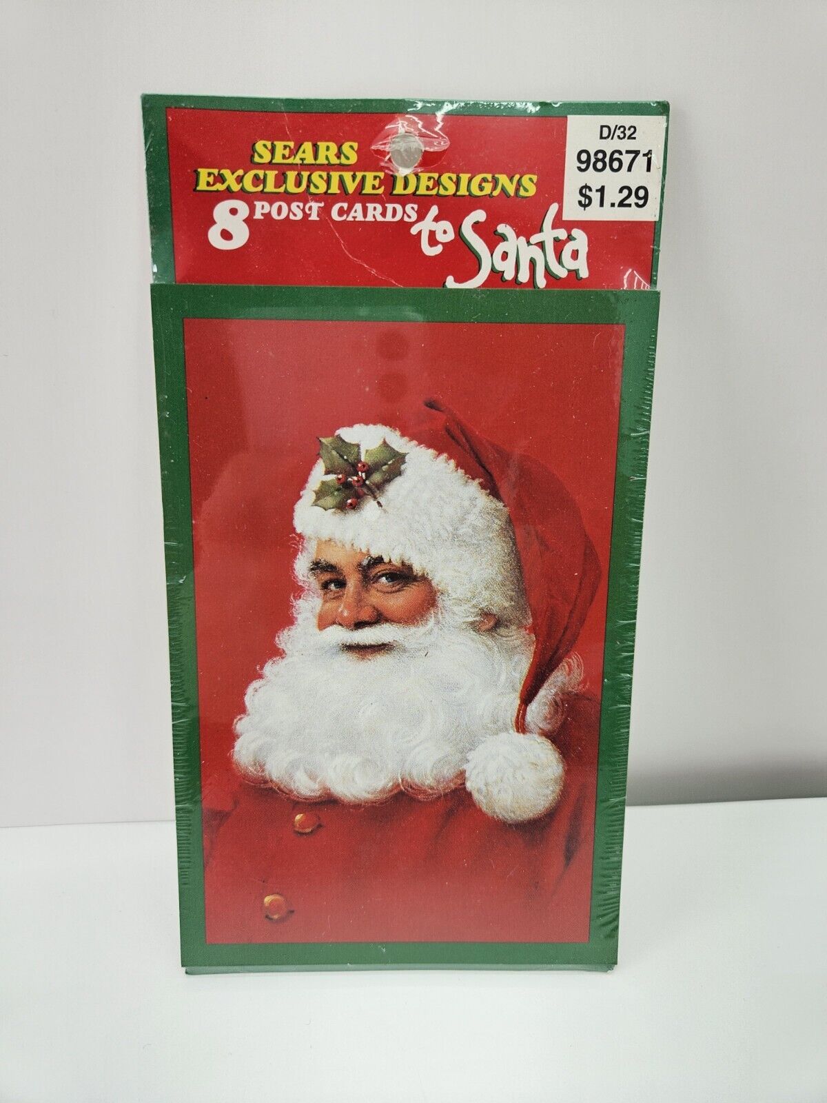 Vintage Sears Santa Claus Christmas Postcards NOS Cleo Inc 