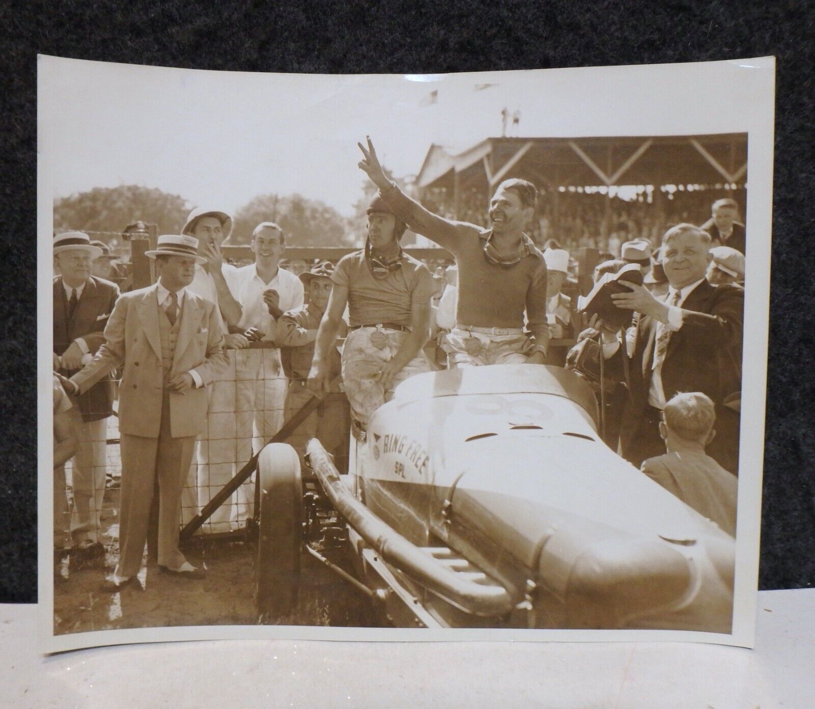ORIGINAL VINTAGE 1936 Indianapolis 500 INDY 500 WINNER Lou Meyer Ring Free PHOTO