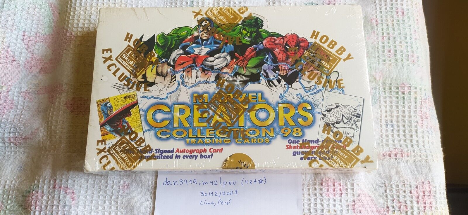 1998 98 fleer skybox MARVEL CREATORS COLLECTION Factory card Hobby Sealed Box #