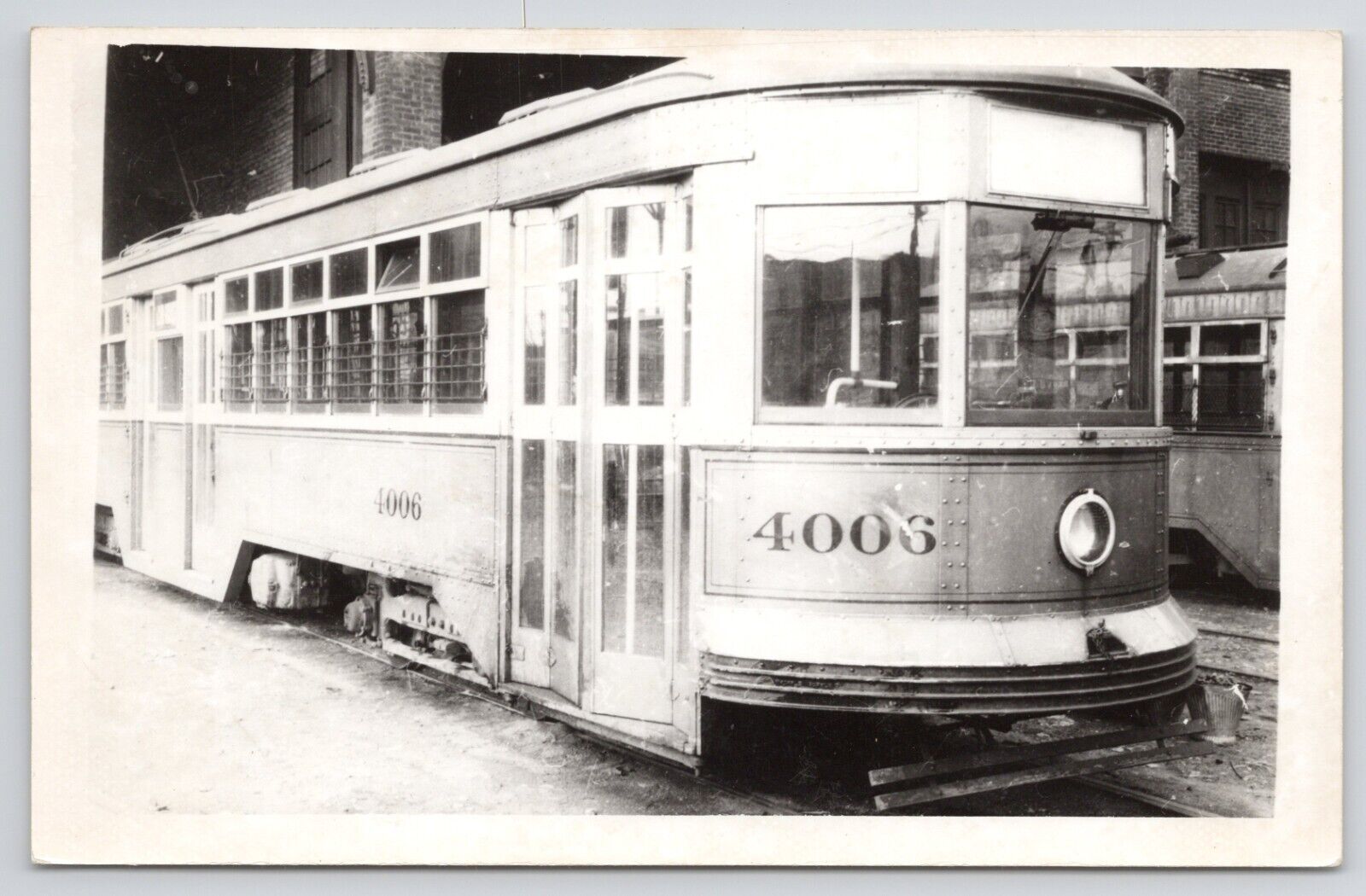 RPPC Cleveland Electric Railway Company Trolley #4006 Windermier 1934 Postcard