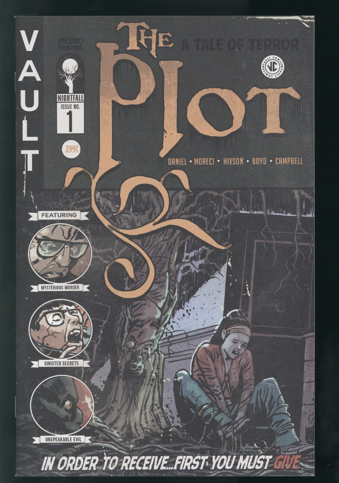 The Plot 1 NM+ 2nd print variant Vault Comics 2019