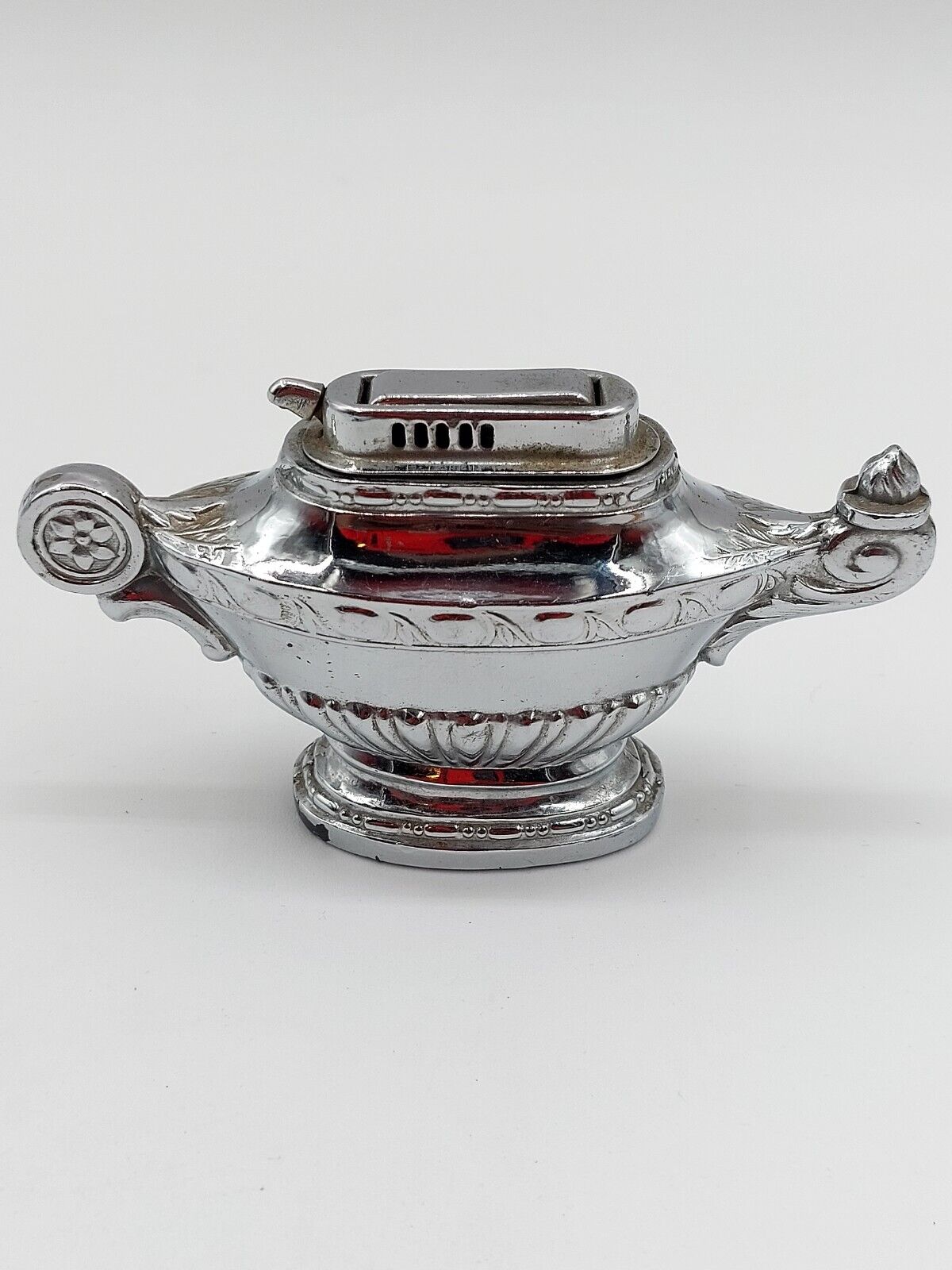 Vtg 1940\'s Genie Lamp Style Silver Tone Table Lighter Occupied Japan  Untested