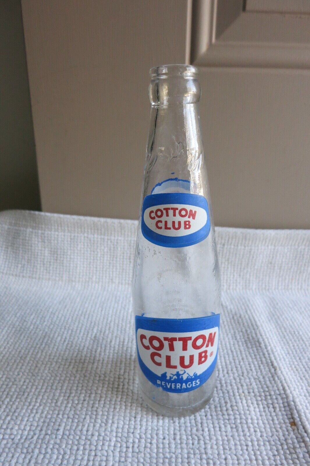 Vintage Cotton Club Beverage  Soda Bottle   Akron-Cleveland-Ashtabula, Ohio  8oz