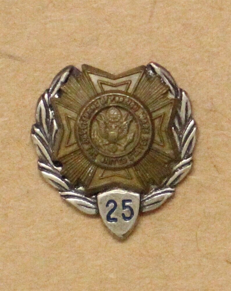 Veterans of Foreign Wars w/25 year tab Lapel Pin (3067)