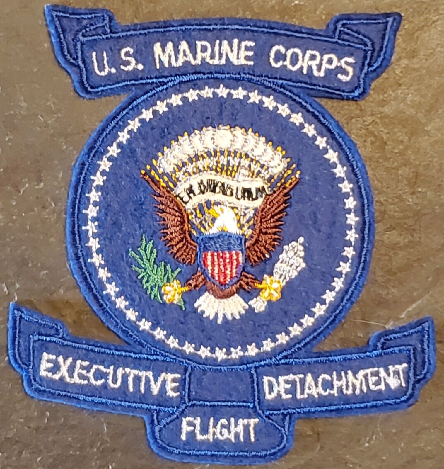 1970s White House USMC Marine Corps Executive Flight Detachment LG Jacket PATCH